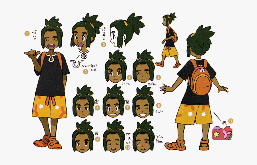 People Tired With Sun Clipart - Concept Art Pokemon Art Style, Transparent Clipart