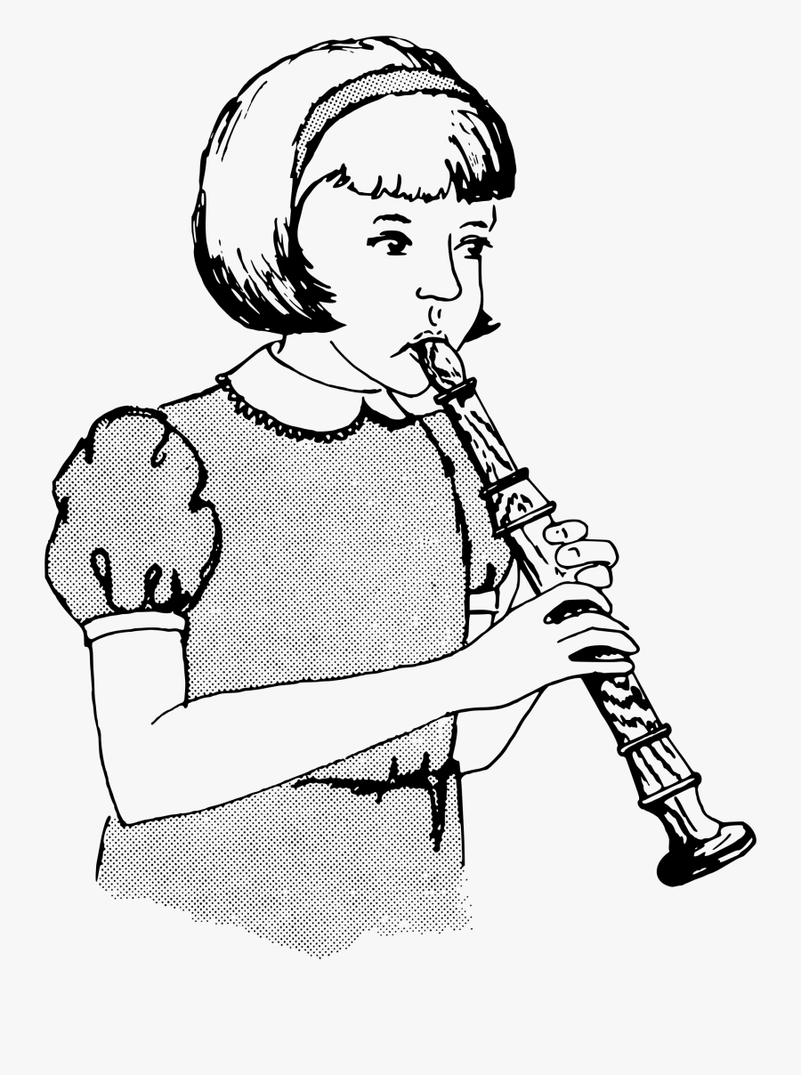 Girl Playing A Recorder Recorder , Free Transparent Clipart ClipartKey