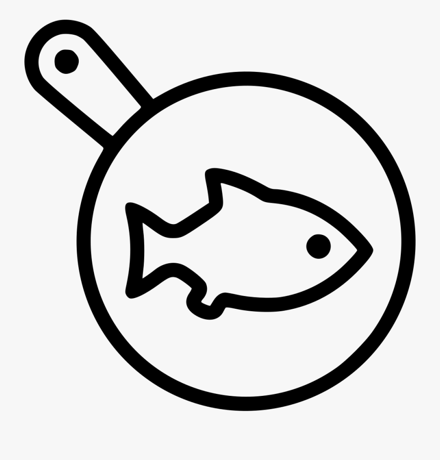 Transparent Fish Black And White Png - Toast And Eggs Black And White, Transparent Clipart