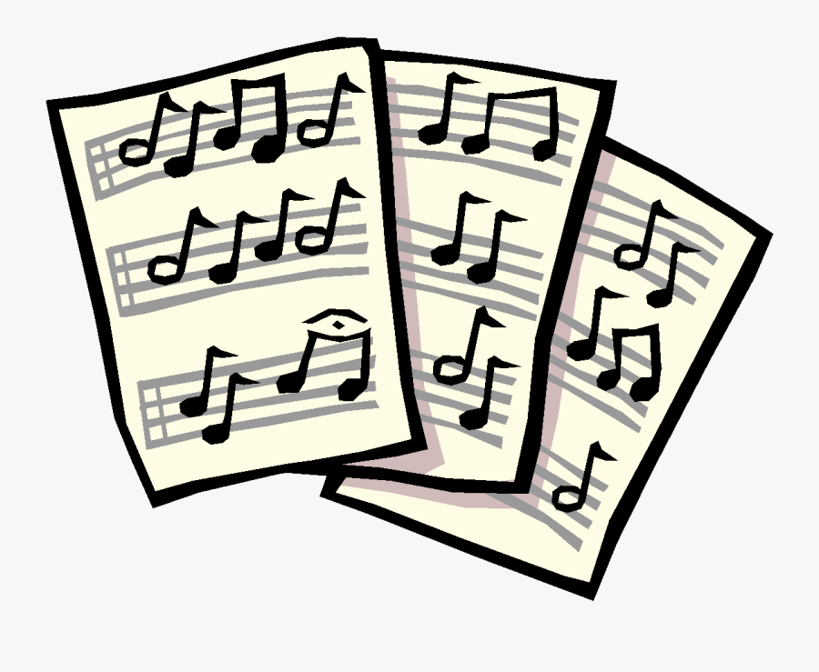 Wednesday Music @ - Sheet Music Clip Art, Transparent Clipart