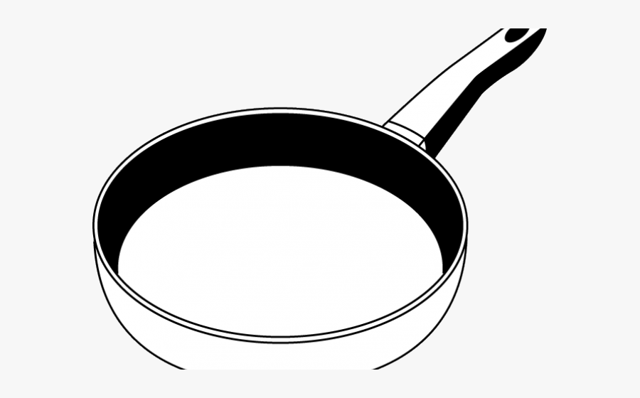 Cooking Pan Clipart Black And White, Transparent Clipart