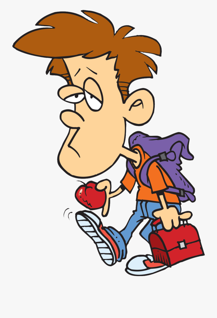 Transparent Tired Clipart - Go To School Sad, Transparent Clipart