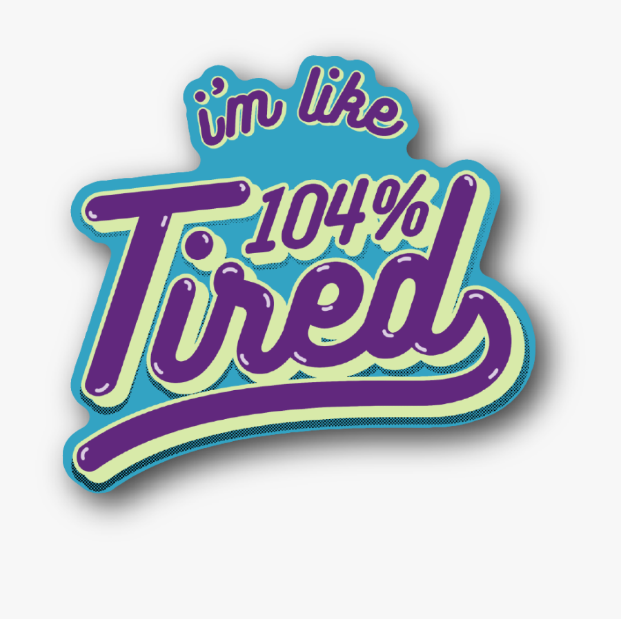 Clip Art Sr Tired Vinyl Stickers - Graphic Design, Transparent Clipart
