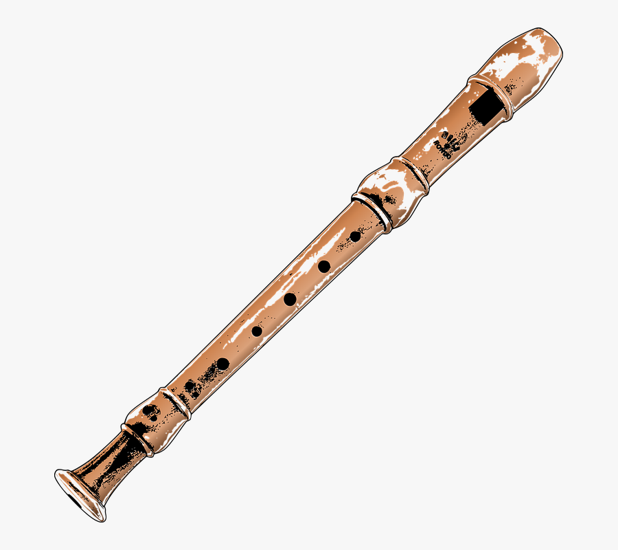 Svg Stock Clarinet Clipart Wind Instrument - Suling Cartoon, Transparent Clipart