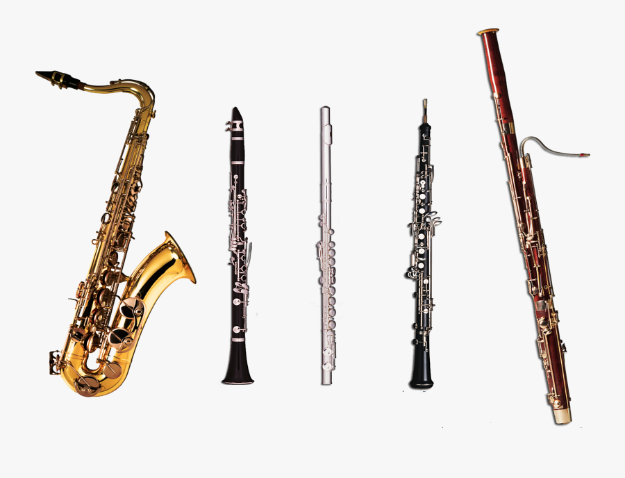 Saxophone Woodwind Instrument Free - Woodwind Instruments, Transparent Clipart