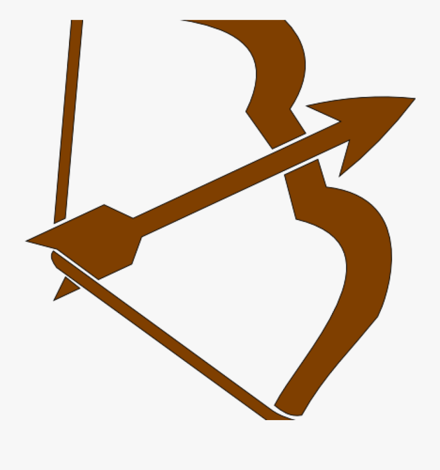 Camp Clipart Archery - Bow And Arrow Clipart Black And White, Transparent Clipart