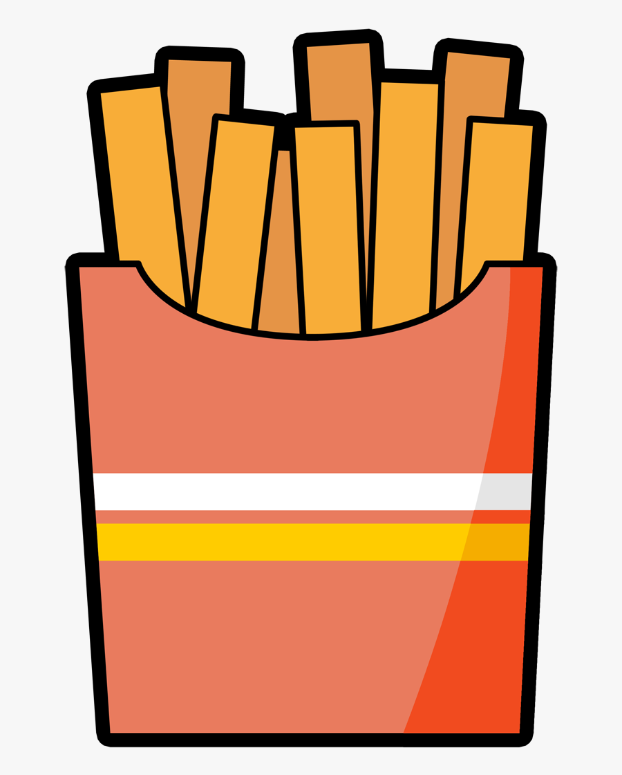 French Fries Cute Art, Transparent Clipart