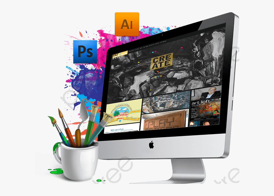 Web Design, Website Building, The Internet Png Transparent - Computer Images With In Design, Transparent Clipart