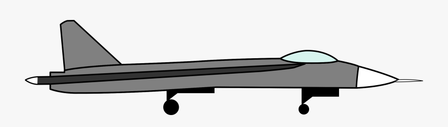 Simple Sukhoi Drawing Clip Arts - Basic Drawing Of A Jet, Transparent Clipart