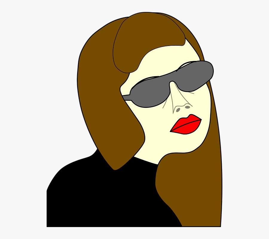 Girl, Fashionable, Young, Brown Hair, Glasses, Specs - Clipart Spy Girl, Transparent Clipart