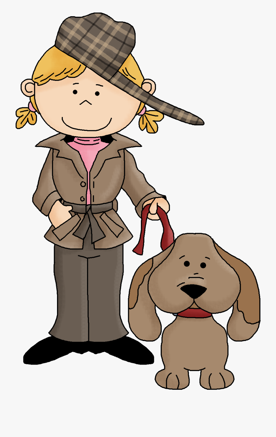 Mystery Kid Free Collection - Clipart A Girl Detective, Transparent Clipart