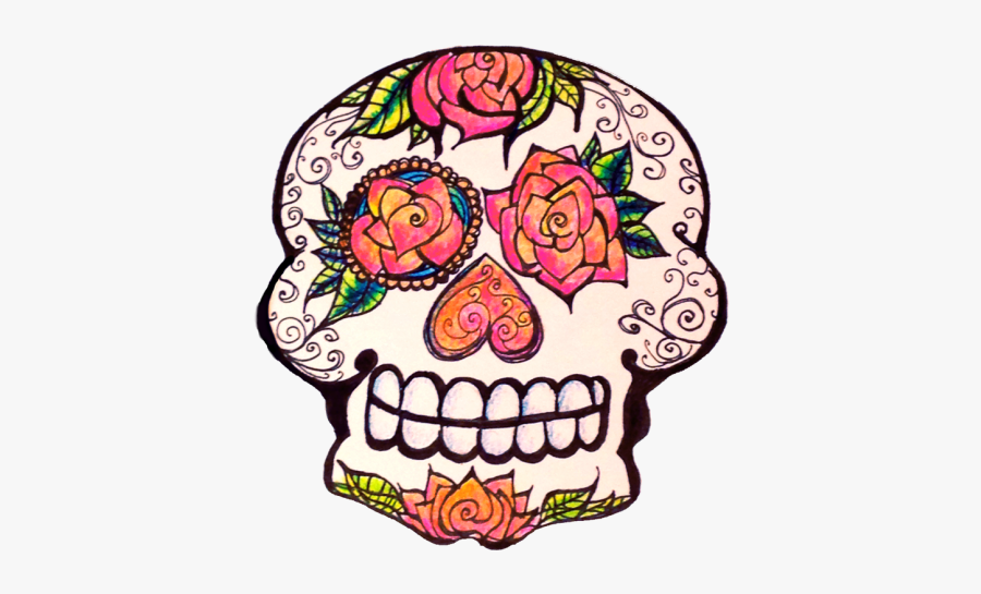 Sugar Smiling - Los Muertos Cartoon Day Of Dead, Transparent Clipart