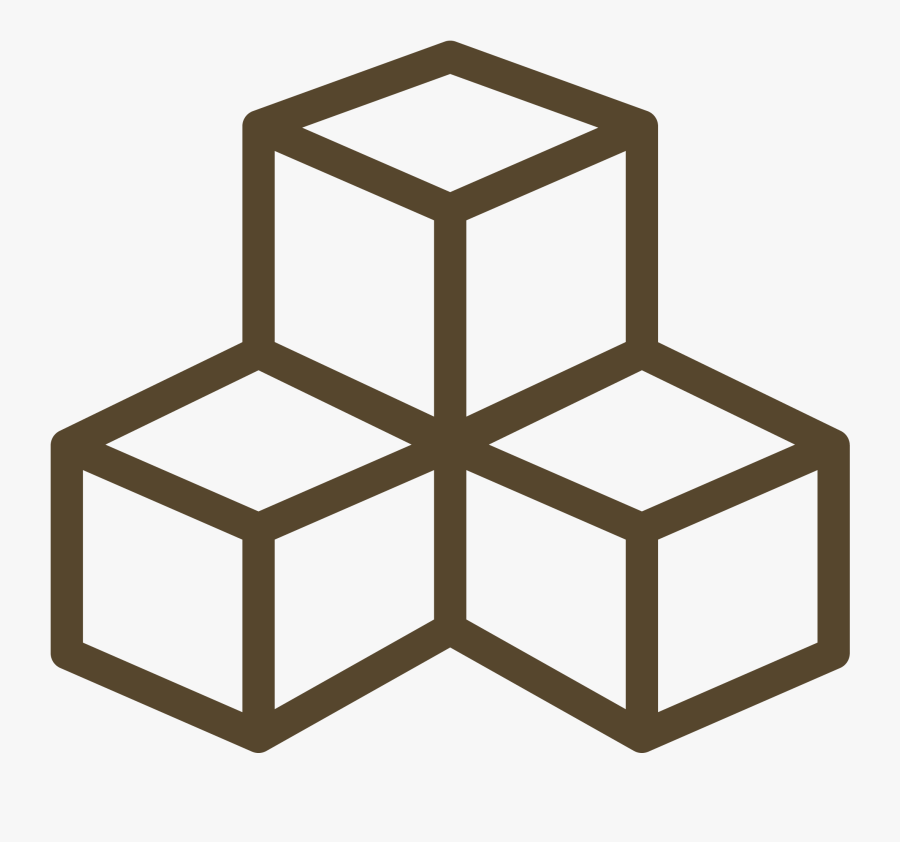 Cubes Black And White Png Clipart , Png Download - Cubes Icon Png, Transparent Clipart