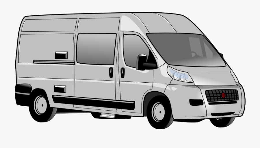 Minivan, Automobile, Transportation, Auto, Vehicle - Fiat Ducato Vector Free, Transparent Clipart