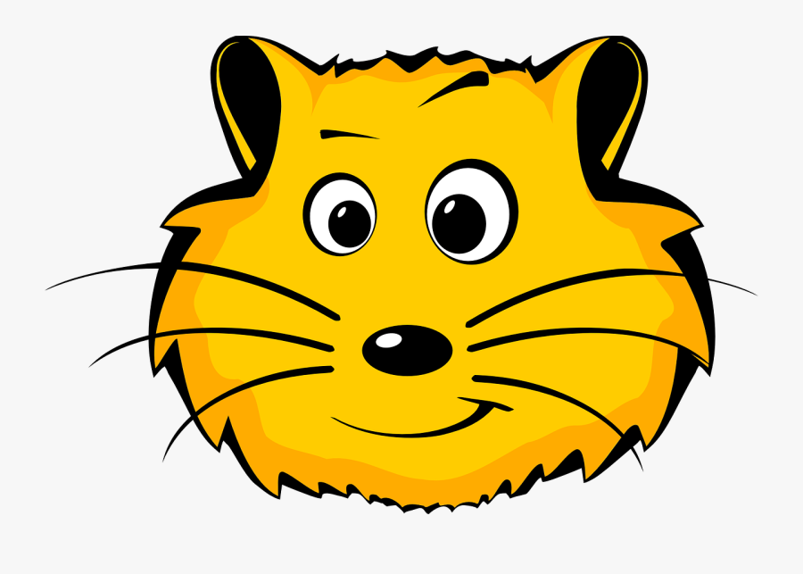 Comic Hamster Face - Animals Faces Clipart Png, Transparent Clipart