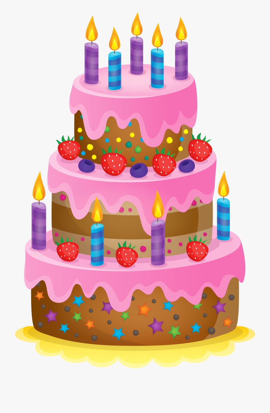 Cake,cake Decorating Supply,cake Decorating,sugar Paste,baked - Cute Birthday Cake Png, Transparent Clipart