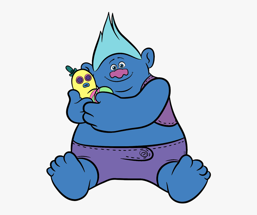Thumb Image - Trolls Coloring Pages Biggie , Free Transparent Clipart - Cli...