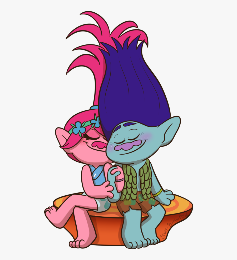 I Love This Broppy True Colors Trolls Birthday - Poppy X Branch Sex, Transparent Clipart