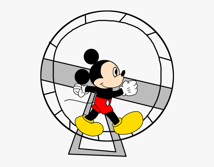 Wheel Clipart Hamster - Mickey Mouse Hamster Wheel, Transparent Clipart