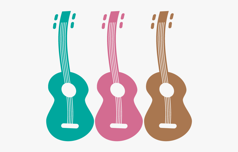 Ukulele Logo Stock Art - 3 Ukuleles, Transparent Clipart