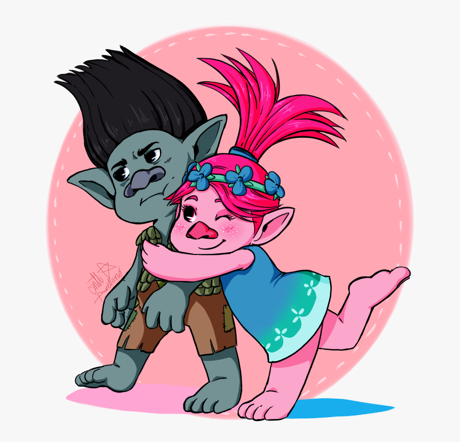 Troll Love By Taledemon - Poppy Branch And Trolls, Transparent Clipart