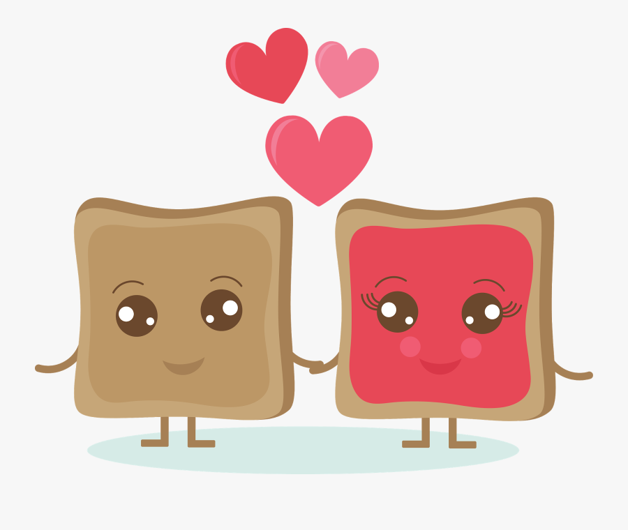 Transparent Cute Pngs - Valentine Pb And J, Transparent Clipart