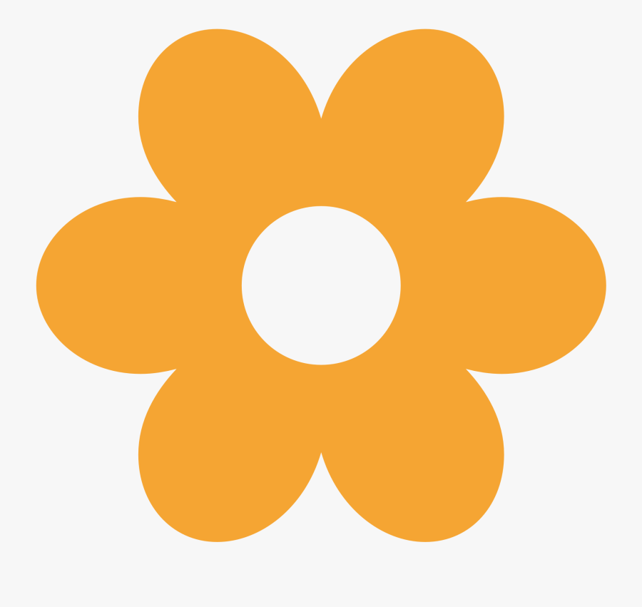 Yellow Flower With Stem Clip - Retro Flower Svg, Transparent Clipart