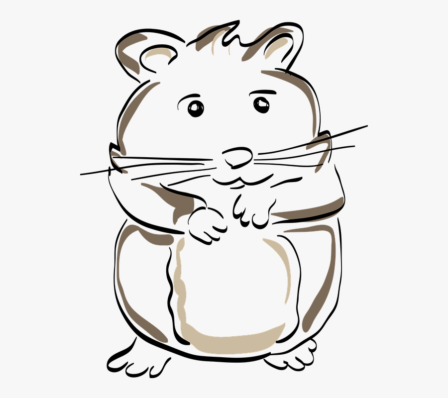 Free Photo Nature Funny Comic Drawing Rodent Hamster - Hamster Head Transparent Clipart, Transparent Clipart