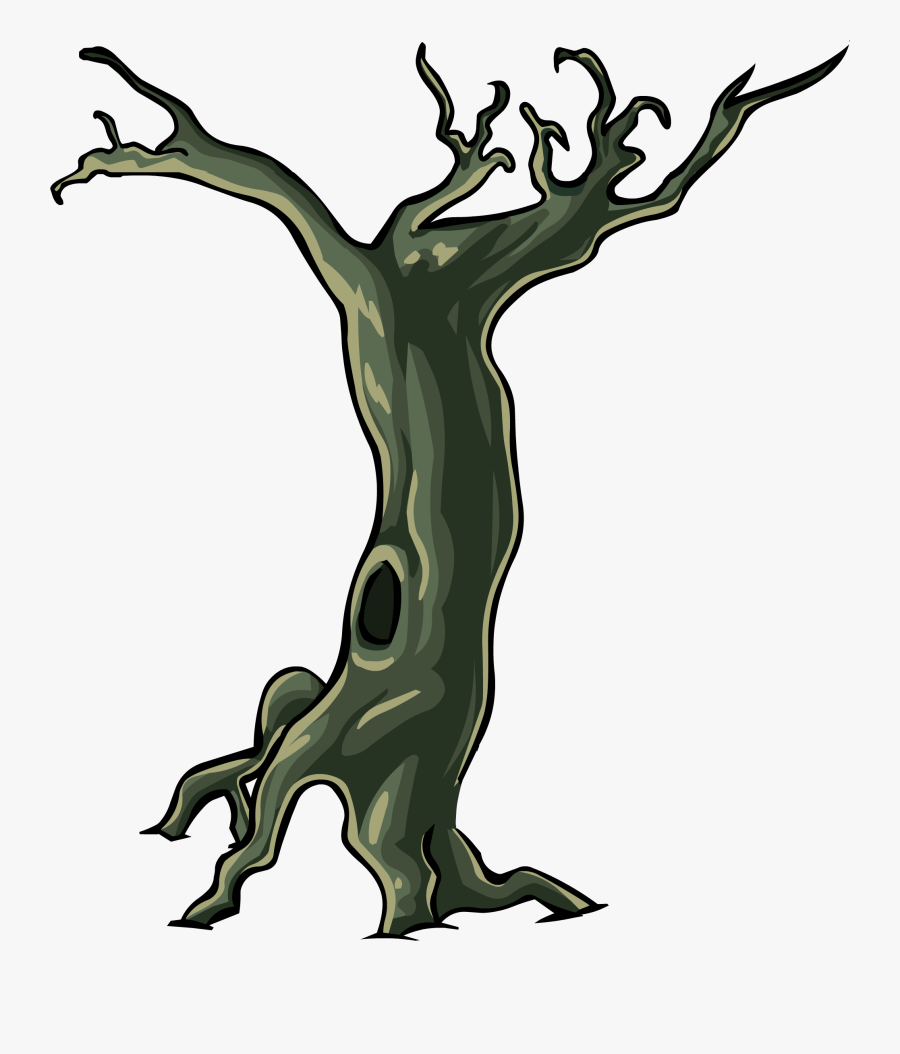 Clip Art Spooky Tree, Transparent Clipart