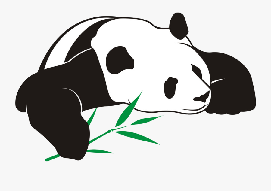 Clipart Free Stock Hamster Clipart White - Трафарет На Стену Панда, Transparent Clipart