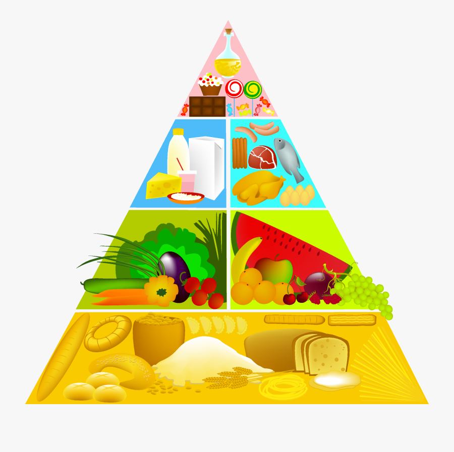Stock Illustration Clip Art - Food Pyramid Vector Png, Transparent Clipart