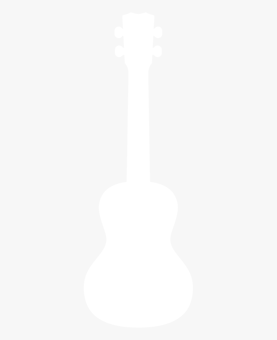 Ukulele Silhouette By Paperlightbox - Monochrome, Transparent Clipart