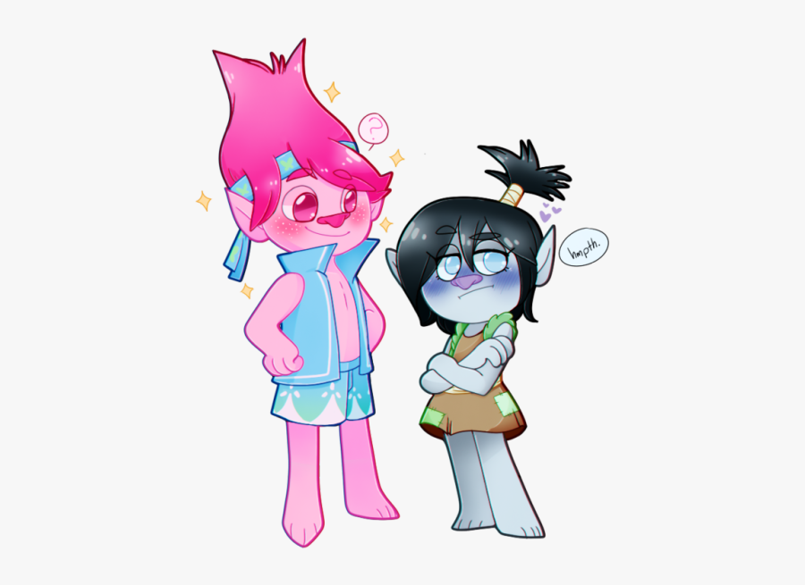 Genderbent Trolls Tumblr - Trolls Poppy X Branch, Transparent Clipart