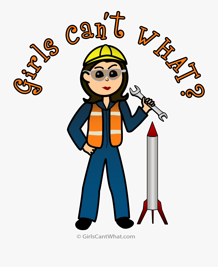 Stem Clipart Woman Engineer - Happy Women Engineers Day, Transparent Clipart