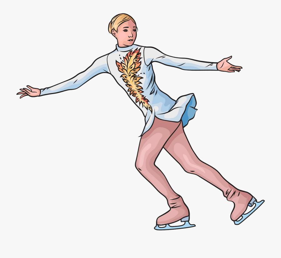 Figure Skating Spins, Transparent Clipart