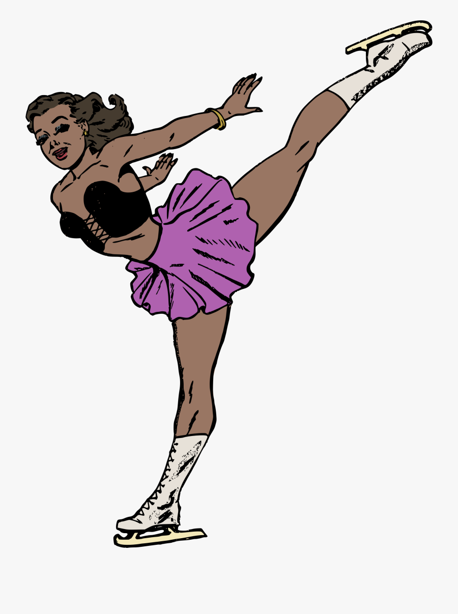 Muscle,art,thigh - Figure Skater Clip Art, Transparent Clipart