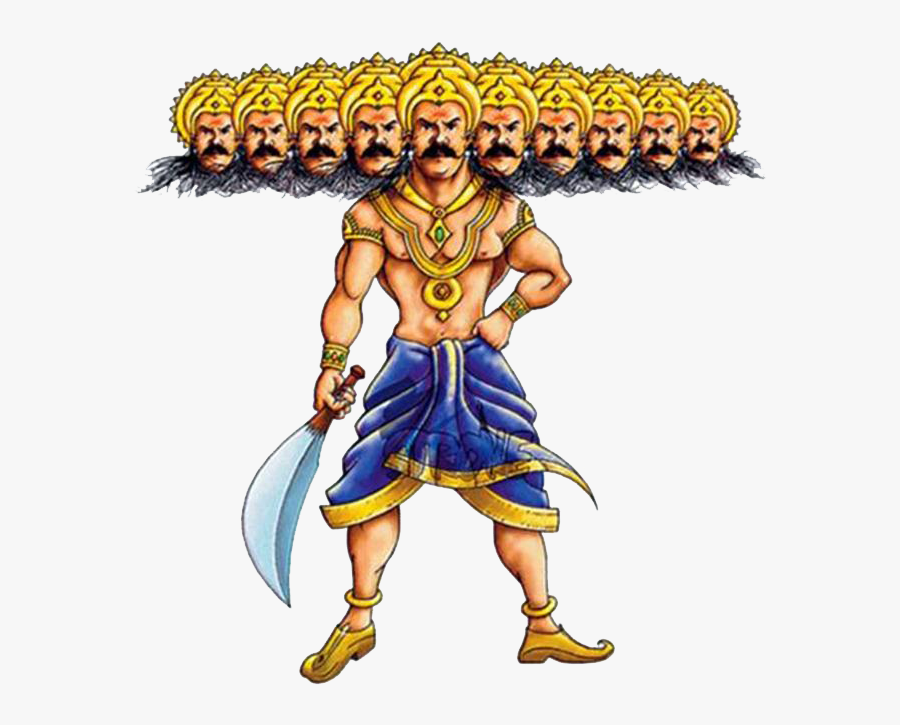 Ravana Clipart Dussehra - Ravana Clipart, Transparent Clipart