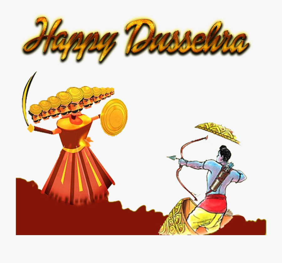 Happy Dussehra Png Transparent Image - Vijayadashami Png, Transparent Clipart