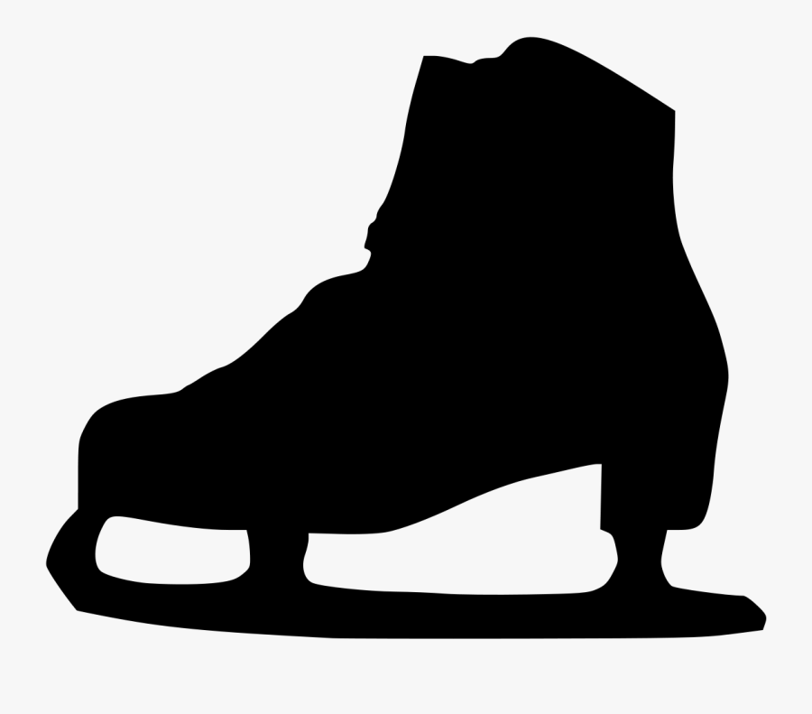 Ice Skating Roller Skating Ice Skates Figure Skating - Ice Skates Silhouette Png, Transparent Clipart