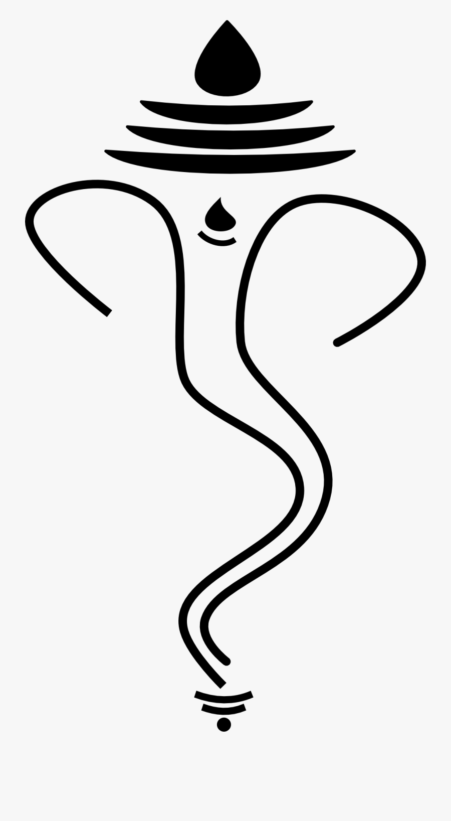 Ganpati Bappa Images - Ganpati Black And White, Transparent Clipart