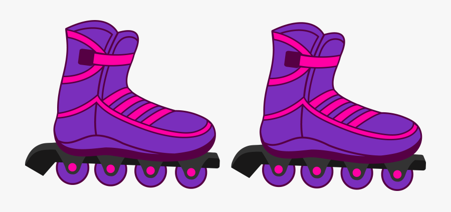 Image Result For Simple Inline Skates Clipart - Roller Blades Clipart, Transparent Clipart