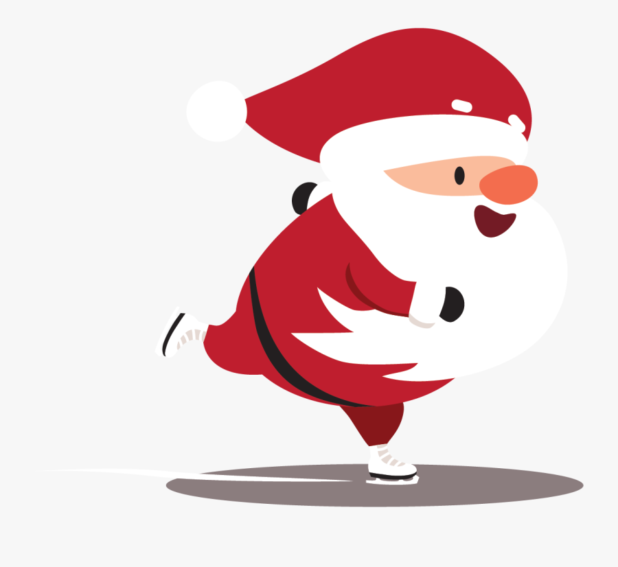 Skate With Metrorecplex Bring - Santa Claus, Transparent Clipart