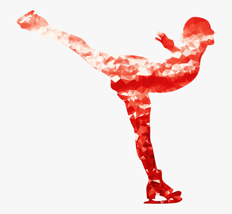 Clipart Ruby Ice Skating Woman - Women Ice Skating Png, Transparent Clipart