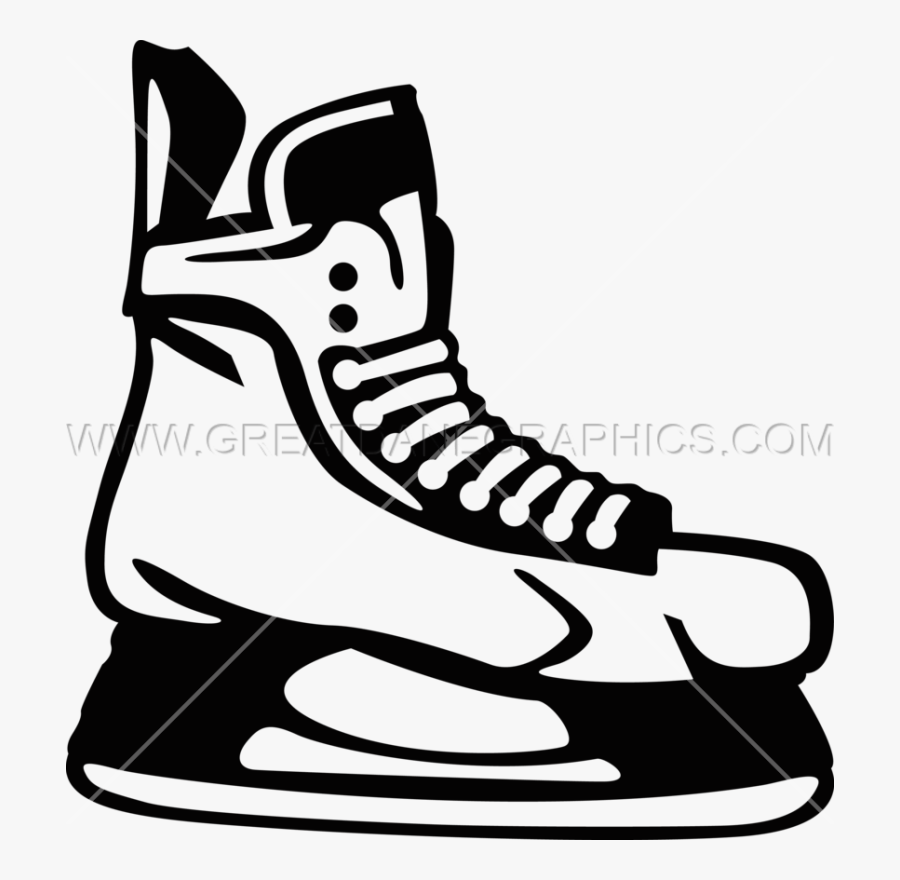 Clip Art Hockey Skate Template - Hockey Skate Cut Out, Transparent Clipart