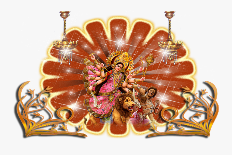 Maa Durga Face Clipart Png, Transparent Clipart