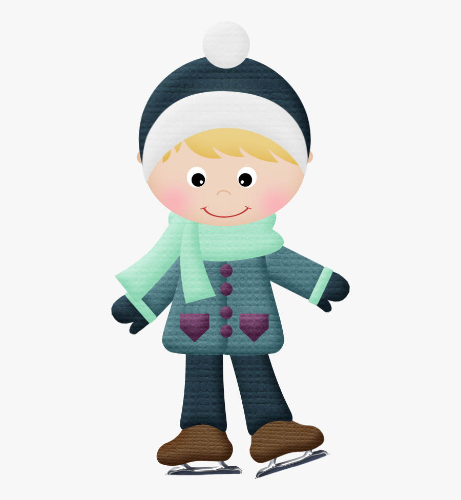 Boy Ice Skating Cartoon Png Clipart , Png Download - Boy Ice Skating Clipart, Transparent Clipart