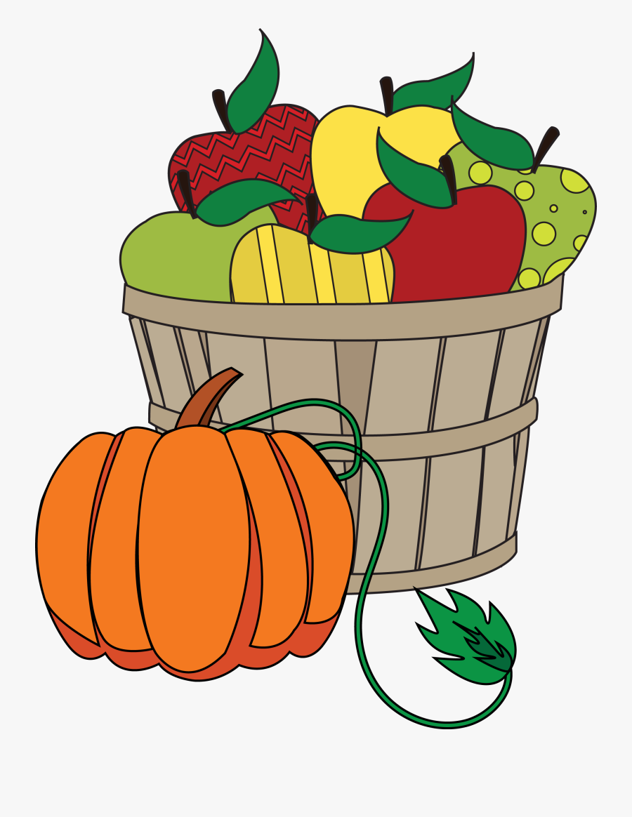 Harvest Clipart Veggie Basket, Transparent Clipart