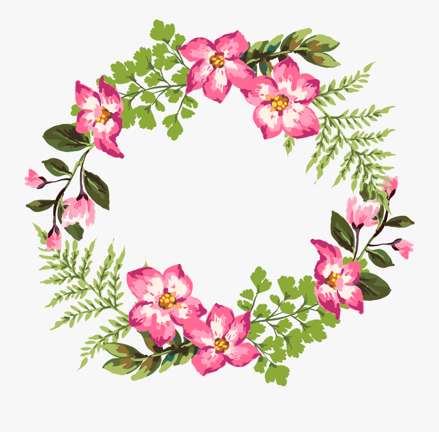 Clipart Flower Garland - Corona De Flores Png, Transparent Clipart