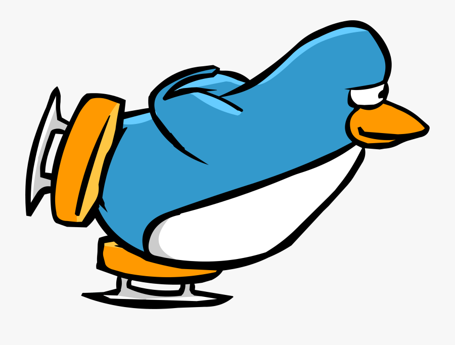 Penguins Clipart Ice Skating - Ice Skating Png Cartoon, Transparent Clipart
