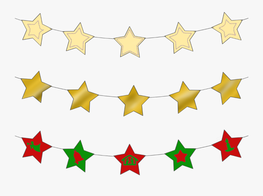 Star Garland Magic Activities Graphic Transparent Library - Guirlande De Noel Etoile, Transparent Clipart